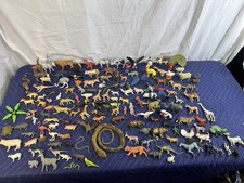 Huge Lot of Plastic Animal Figures Safari Farm Zoo Dinosaurs Lot 5 lbs