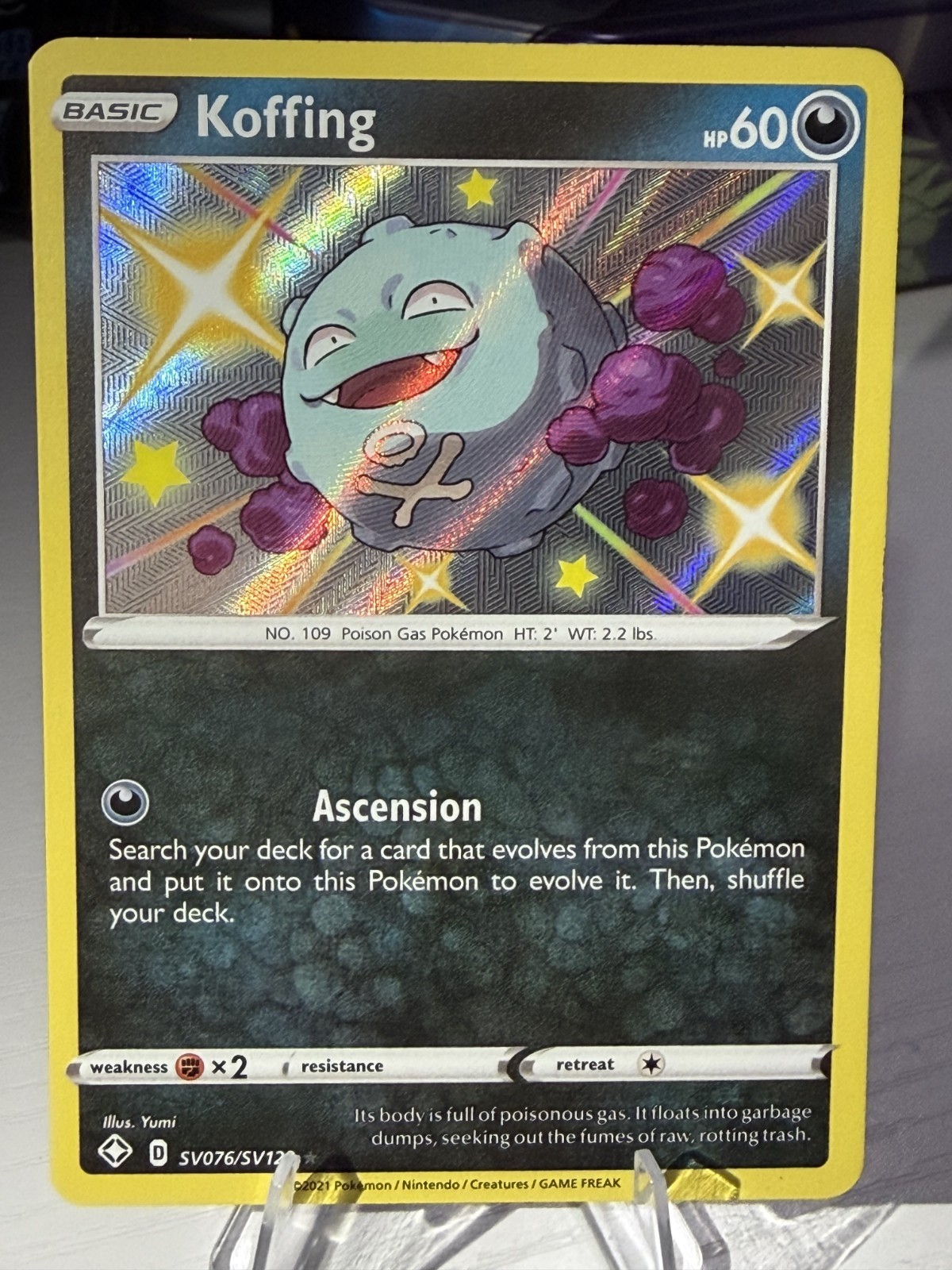 Koffing SV076/SV122 Shining Fates: Shiny Vault Holo