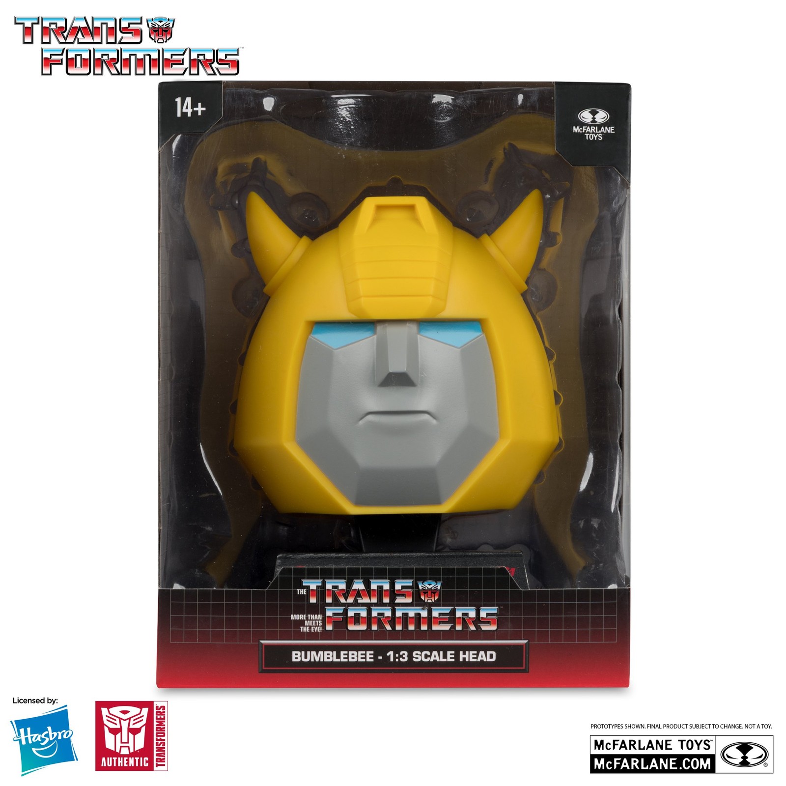 Mcfarlane Multicolore Transformers Mini Réplique Tête 1/3 Bumblebee 17 Cm - Immagine 2