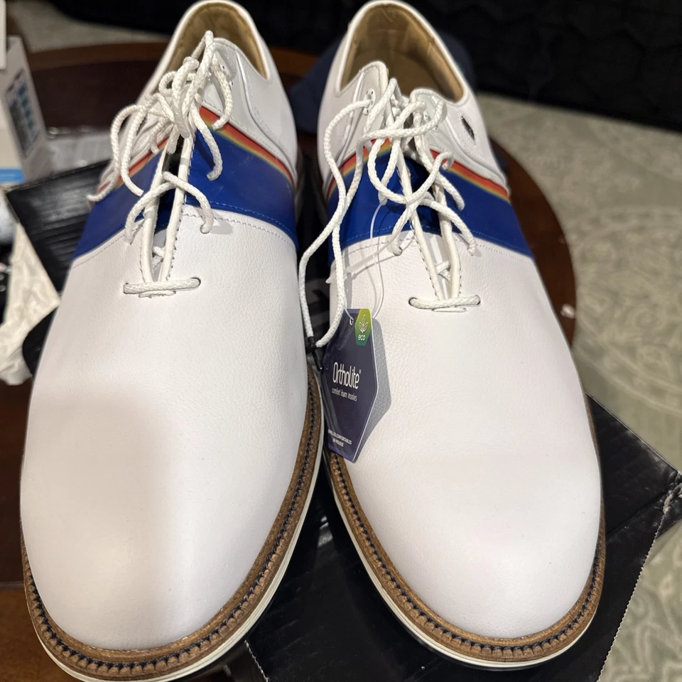NIB FootJoy Golf Premiere Shoes Pacific Sunset Limited Men’s Sz 13 White - Image 3 of 4