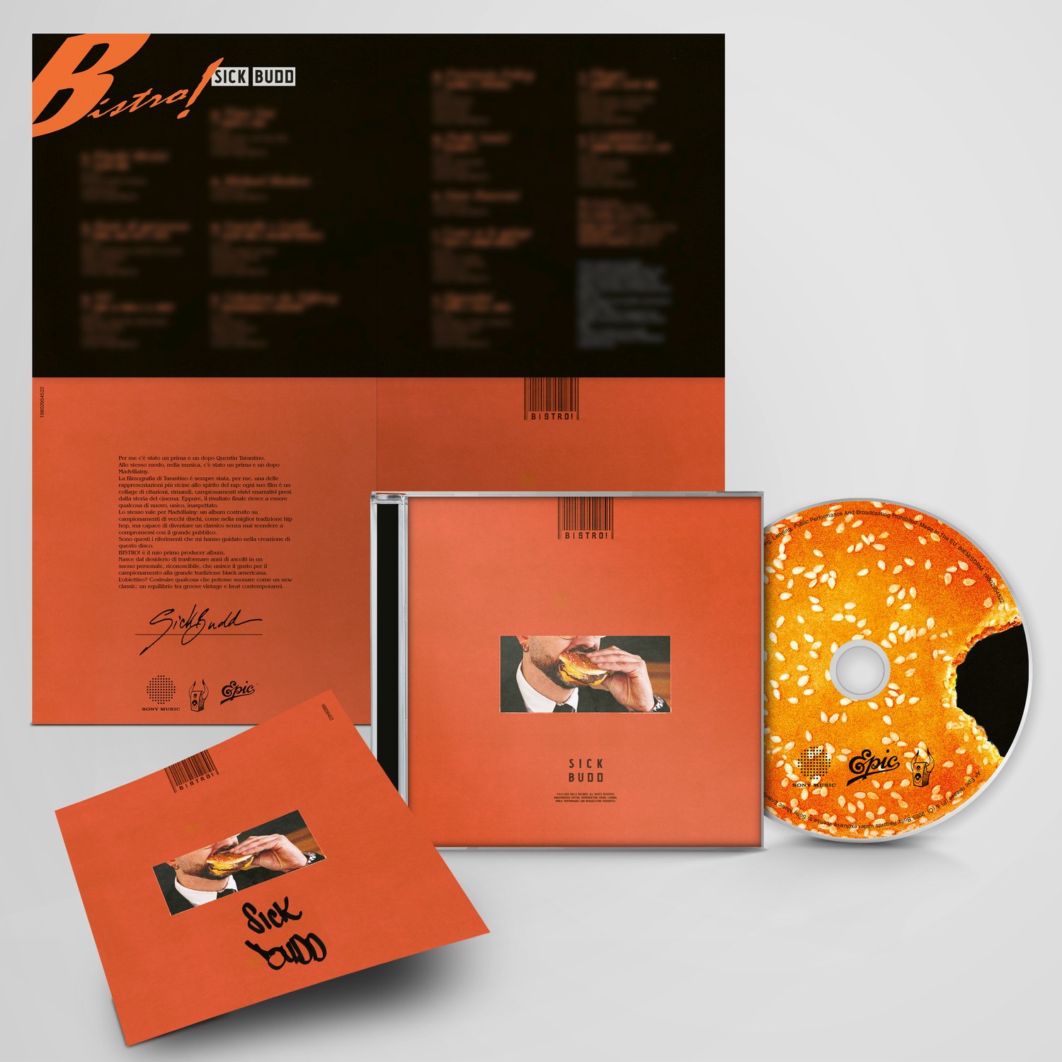 Sick Budd Bistro! Signed New And Sealed Cd
