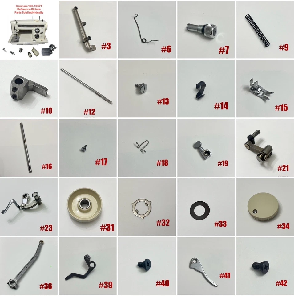 KENMORE SEWING MACHINE 158.13571 “Presser Bar Assambly Genuine Parts” - Image 2 of 3