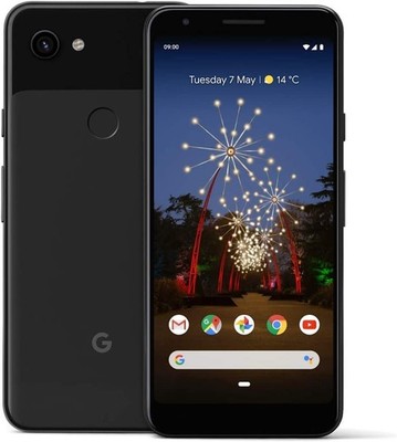 Google Pixel 3a 64GB Android Smartphone black #3 ''teildefekt'' Sprung