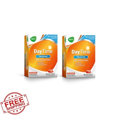 AXIV Daytime Cold Relief Softgels Non-Drowsy Headache Fever Sore Throat