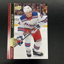 2020-21 Upper Deck UD Exclusives #84/100 Adam Fox #121 New York Rangers