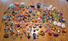 Large Lot of 100 Misc. Vtg Kids Meal toys 1980 s-2000 s McD's, Burger King, etc