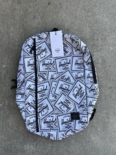 New Herschel Backpack Wesbrook White Black Sticker Up