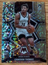 2021-22 Panini Mosaic Cameron Thomas Silver Disco Variation Rookie Card #215 RC