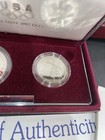 Silver 1992 U.S. Olympic Two-Coin Commemorative Proof Set. Bonus Autograph ✍️ — photo 10