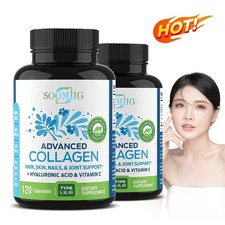 Multi-Collagen Peptide Capsules Healthy Bones, Hair, Skin and Nails