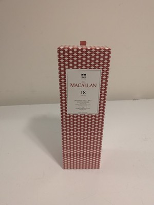 an empty Macallan 18 box 2026