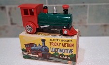 VTG Marx Tricky Action Locomotive B/O Train Boxed Working Hong Kong 1960s VGC