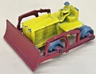 Matchbox Lesney No.18a Caterpillar Bulldozer Yellow Red Vintage Diecast