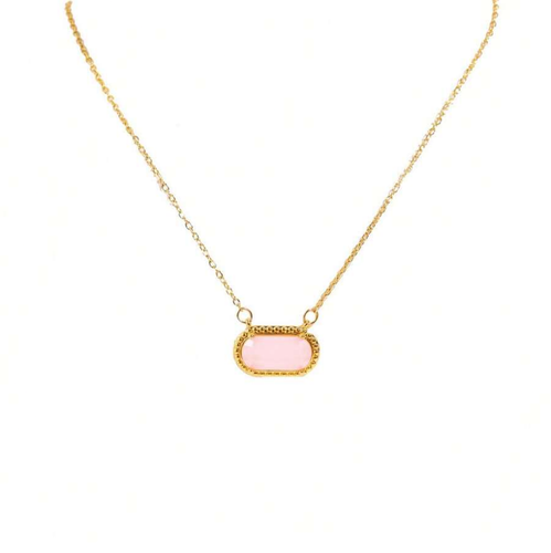 Gemstone Birthstone Pendant Layered Necklace for Women Jewelry Trendy Chain Gift - Picture 15 of 32