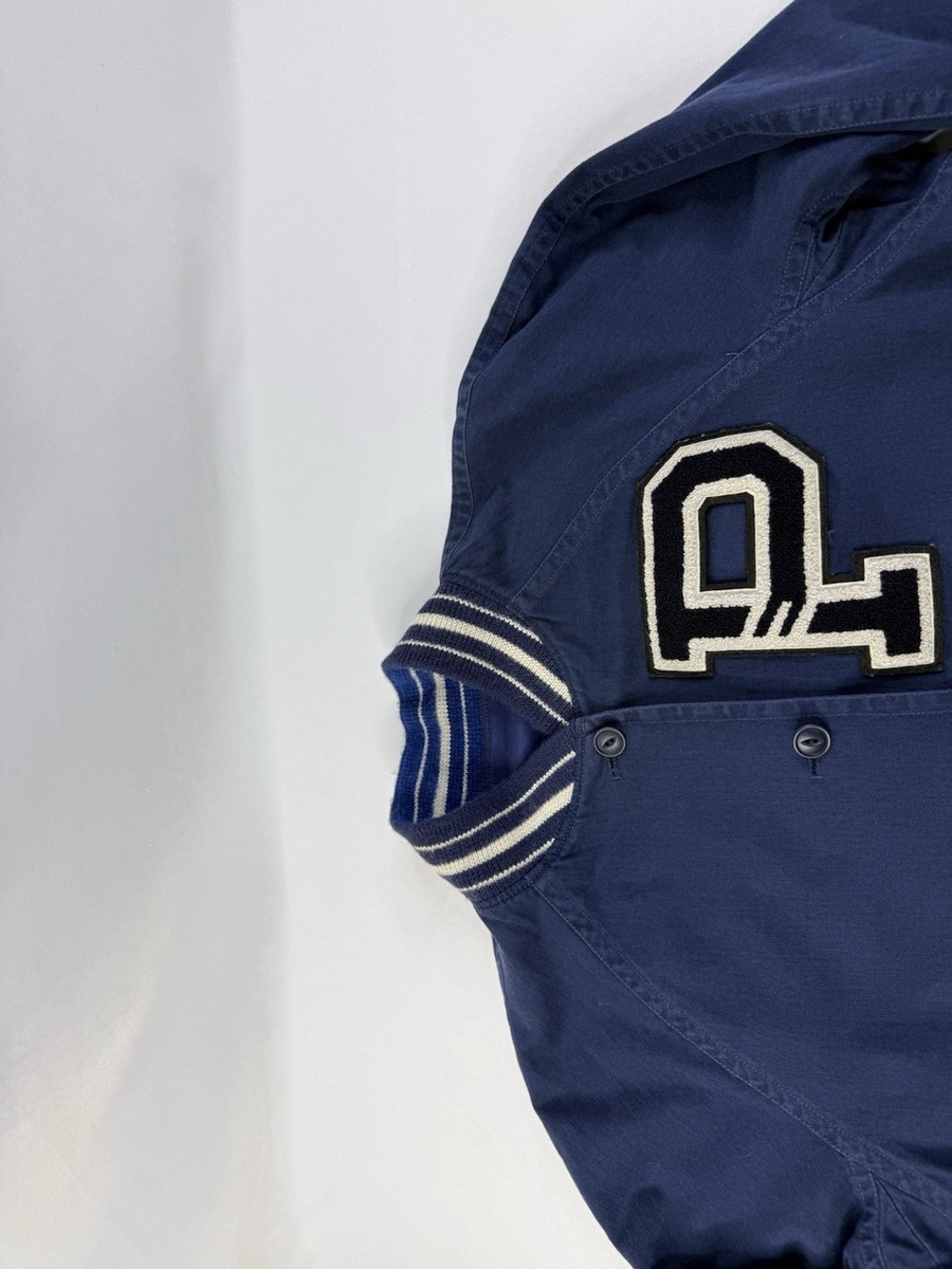 Rare Sample Polo Ralph Lauren Reversible Letterman Jacket Satin