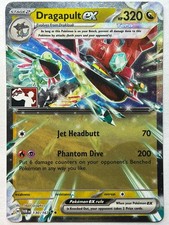 Carte Dragapult ex doppia rara serie premi 130/167 Pokemon TCG