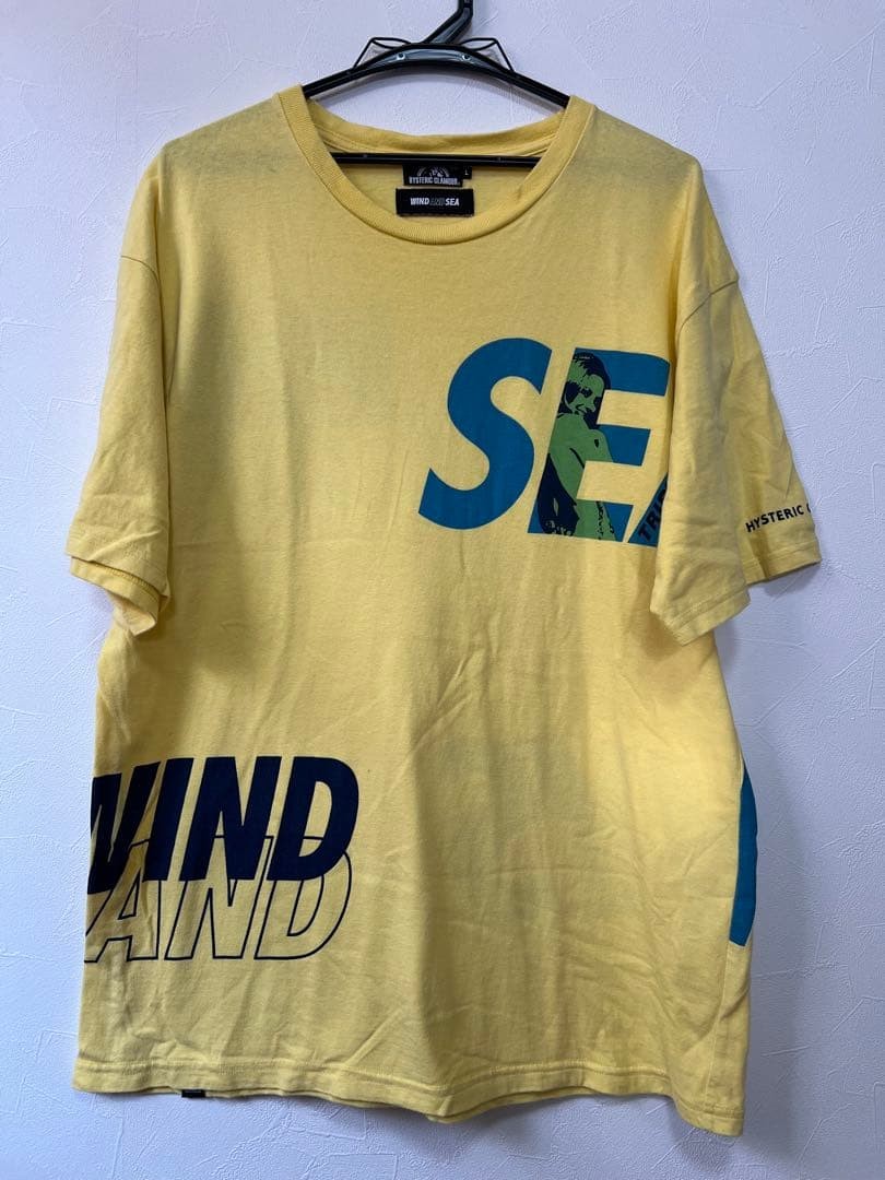 HYSTERIC GLAMOUR WIND AND SEA Yellow T-Shirt Size L U… - Gem