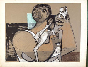 Original Art by Walt Peregoy Disney Legend 1950s Mid Century Modernist Ink