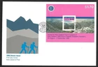 New Zealand 1988 Scenic Issue FDC Souvenir Sheet Stamp 1990 Oversized Cover