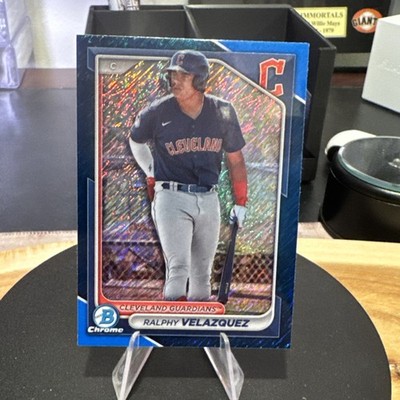 2024 Bowman - Chrome Prospects Ralphy Velazquez #BCP-29 Blue Shimmer...