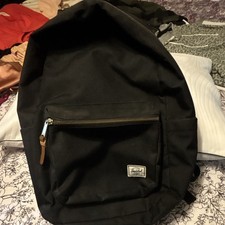 Herschel Zaino Nero Chiusura Zip Tasca Frontale Zip Medium Unisex Adulti
