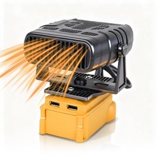 Elprico Battery Powered Space Heater for Dewalt, 200W Portable Cordless #811 