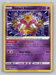 Radiant Alakazam 059/195 Silver Tempest - Radiant Rare Holo