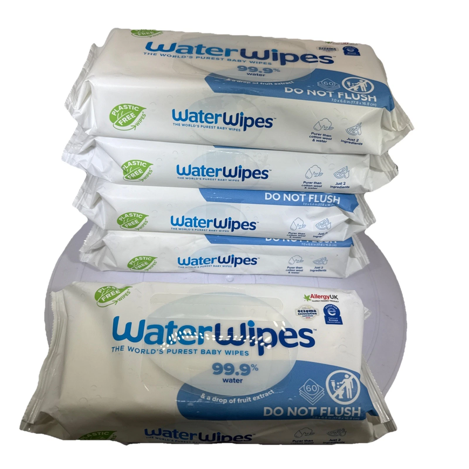 WaterWipes Baby Wipes, Best By Nov 2025, 300 Count (5 Packs x 60 Wipes)
Opens in a new window or tab