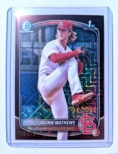 Quinn Mathews BCP-25 2025 Bowman Chrome Burgundy Mojo 133/275