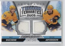 2020 Artifacts Tundra Teammates Duos 43/249 Matt Duchene Viktor Arvidsson 0jd0