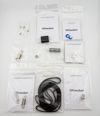 Ultimaker 2+ Parts LOT: Belts, Bearing, Feeder Ring, Collets, Clips, etc - *NEW*