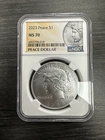 2023 Peace Silver Dollar NGC MS 70 .999 Silver -C37