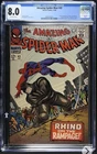 Amazing Spider-Man 43 CGC 8.0 Mary Jane 1st App Origin Rhino MM & CC Cameo  1966