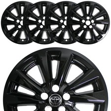 4 tapas de cubo cubiertas de llantas negras de 16" para Toyota Corolla XLE SE 2023-2026