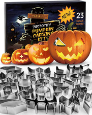 Pumpkin Carving Kit with Hammer - Safe for Kids, Halloween Pumpkin Carving Tools