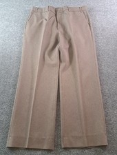 Vintage Levis Action Slacks Mens 36X29 Brown Dress Pants Flat Front Made In USA