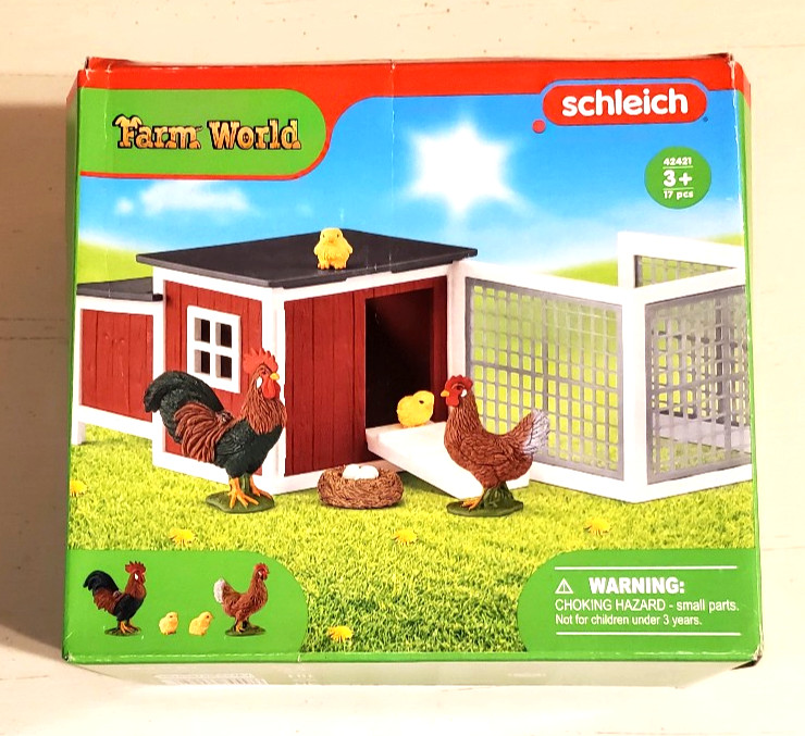 Schleich Farm World Chicken & Rooster Coop , 42421 - NEW IN 