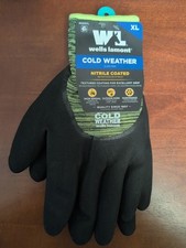 Cold Weather Insulated Lined Nitrile Gloves Heavy Duty WarmInsulated Work New XL