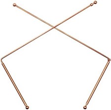 2X 99.9 Copper Dowsing Rod - Divining Rods with Box, Ghost Hunting, Water Divin