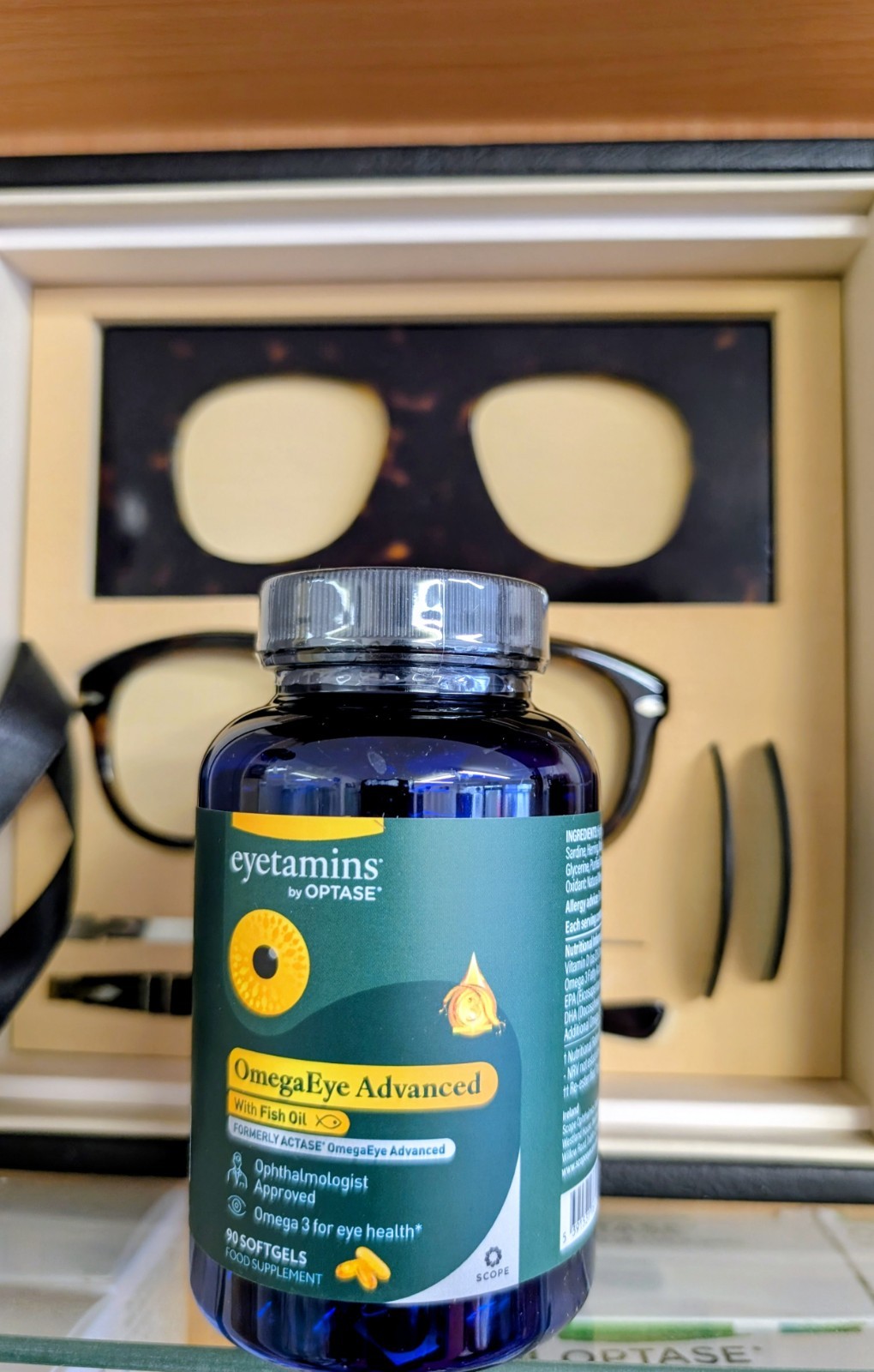 Eyetamins Actase PRN OmegaEye Advanced - Omega 3 D3 Supplement (90 Softgels)