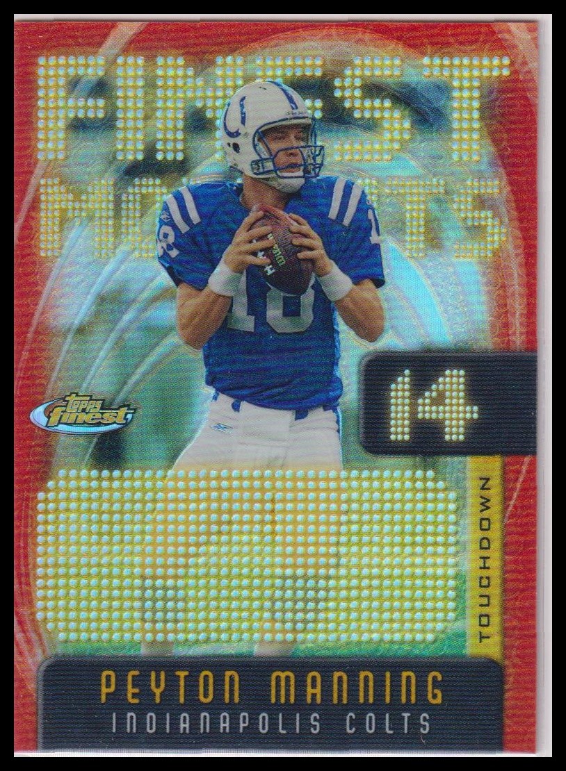 2005 Topps Finest Moments Peyton Manning Indianapolis Colts Refractor #/599
