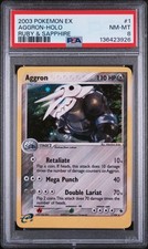 AGGRON Ruby & Sapphire Holo Rare #1 PSA 8 Pokemon on eBay