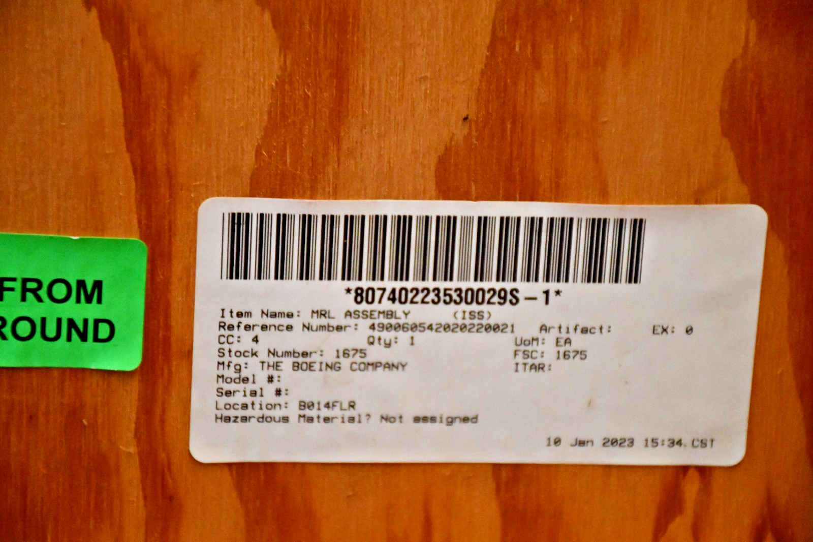 NASA Space Shuttle ISS Rockwell Boeing Manipulator Retention Latch Assembly Rare