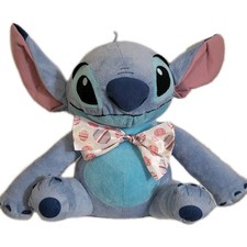 Disney LILO And Stitch Easter Plush Bow Tie With Easter Eggs 12  