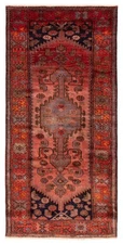 Vintage Oriental Hand-Knotted Carpet 3'11" x 8'0" Traditional Wool Area Rug