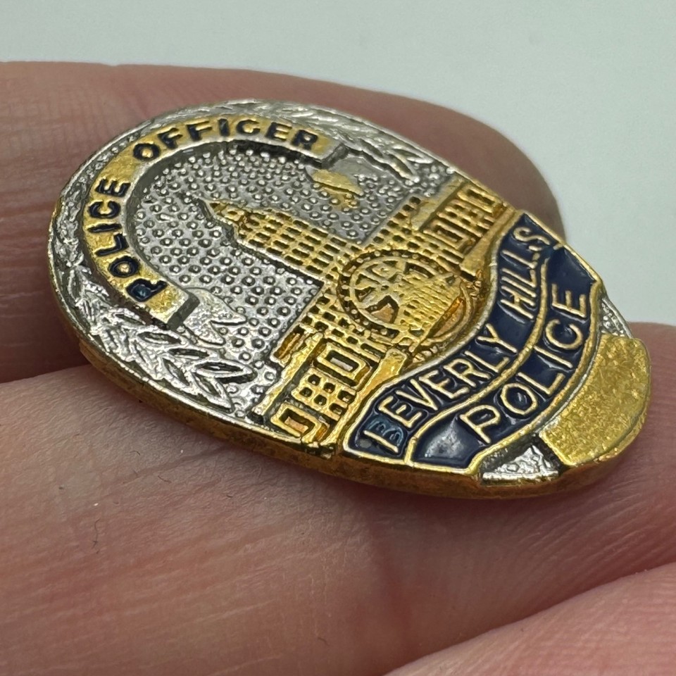 Police Pin Vintage Beverly Hills Police Department Officer Lapel Pin | eBay