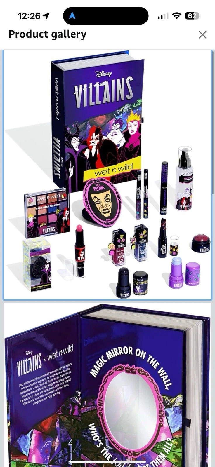 DISNEY VILLAINS x WET-N-WILD Makeup PR Box Complete Kit Set Collection NIB