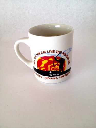 Boy Scouts 1996 BSA Cup Mug Order of the Arrow NOAC Indiana University Dream