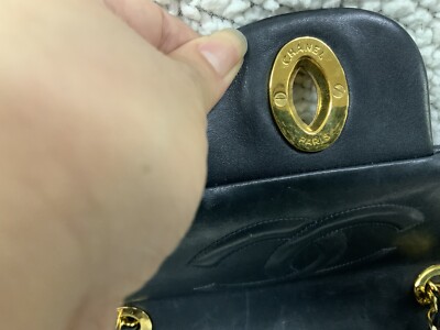 Chanel Lamb skin Quilted XL Jumbo Single Flap, Black GHW | eBay