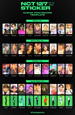 NCT 127 NCT127 3rd ALBUM Sticker photo card sticky seoul city
